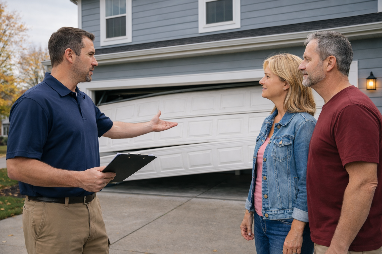 Repair Services tech on site to fix door in elkhart 2